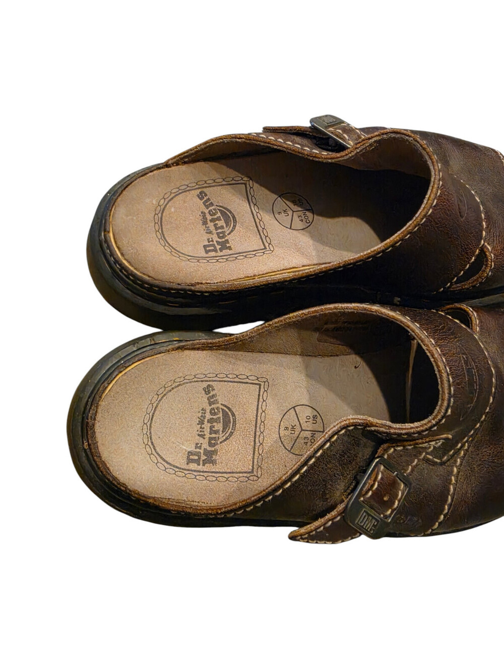Dr. Martens Docs Vintage Sz. US 10 Air Wair Chunky Mule Platform Slides England - Picture 5 of 8